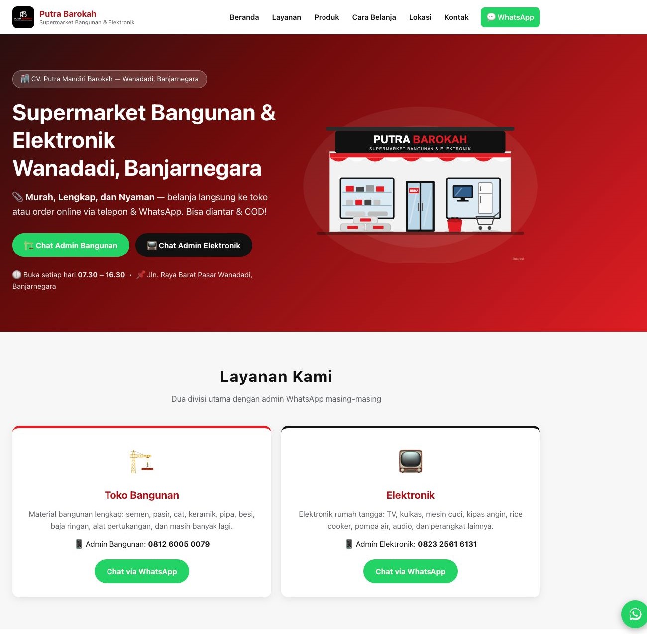 Website Supermarket